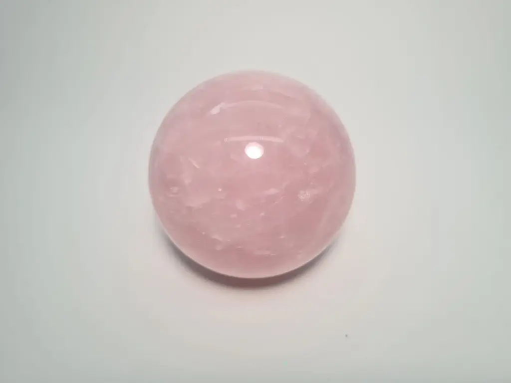 BOLA DE CUARZO ROSA 95 MM
