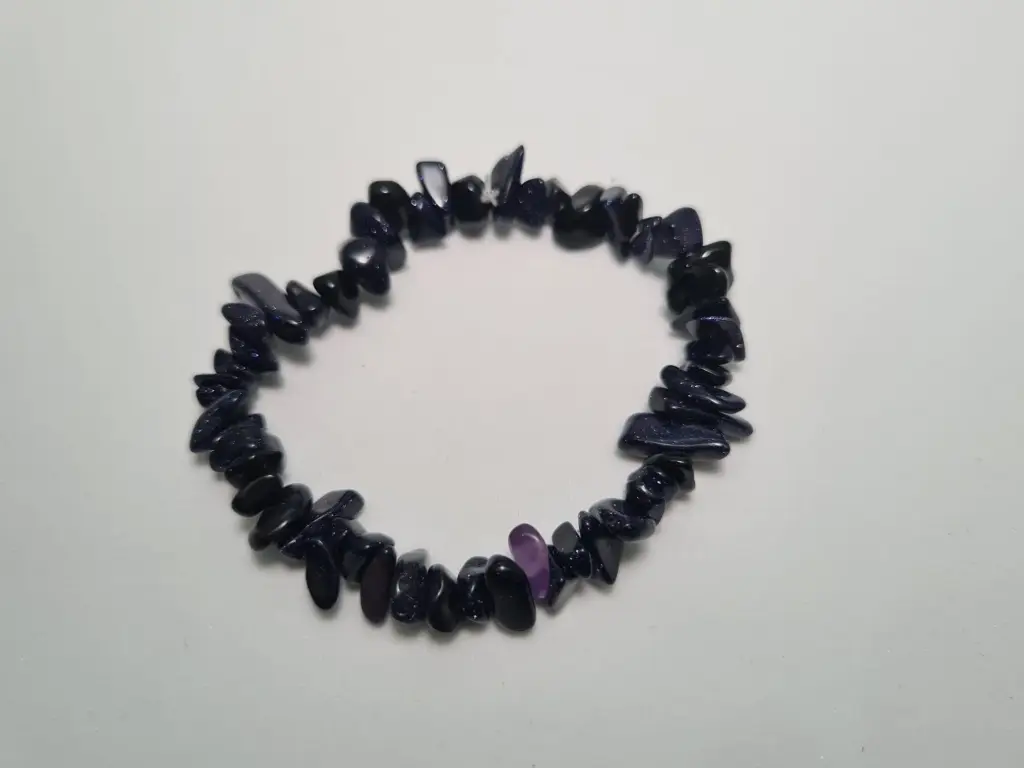 PULSERA DE PIEDRA SOLAR AZUL