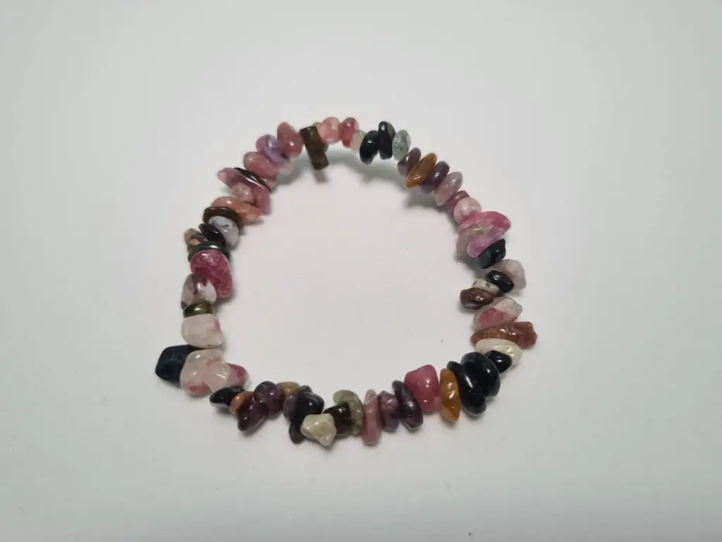 PULSERA DE TURMALINAS MULTICOLOR