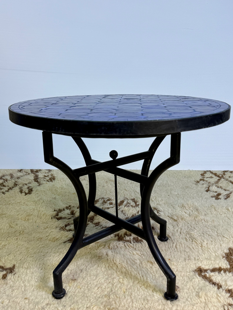 Mesa de mosaico marroquí hecha a mano