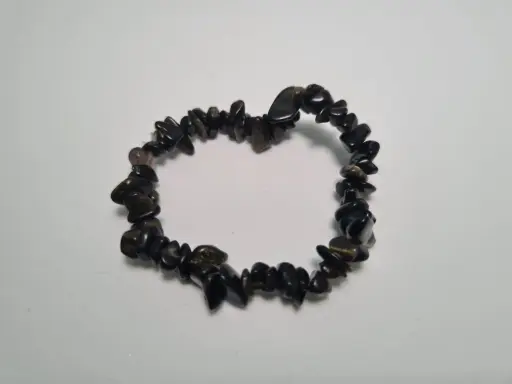 PULSERA DE OBSIDIANA DORADA