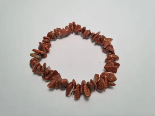 PULSERA DE PIEDRA SOLAR DORADA