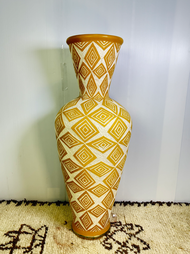 Jarrón marroquí en cerámica, hecho a mano 137X50CM